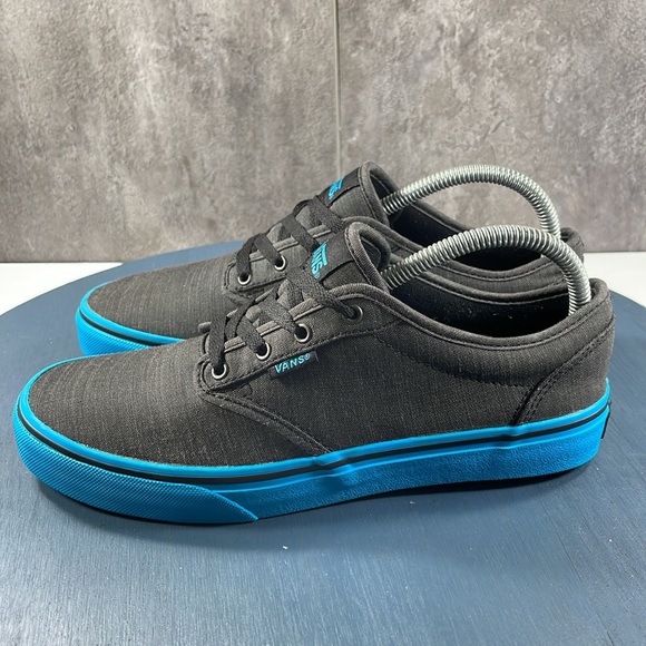 Vans Atwood Sneaker Grey & Blue Size 7Y, 8.5 Women - Picture 3 of 8